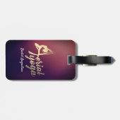 Aerial YOGA Meditation Pilates Fitness Instructor Bagagelabel (Achterkant horizontaal)