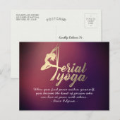 Aerial YOGA Meditation Pilates Fitness Instructor Briefkaart (Voorkant / Achterkant)