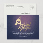 Aerial YOGA Meditation Pilates Fitness Instructor Briefkaart (Voorkant / Achterkant)