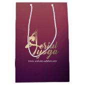 Aerial YOGA Meditation Pilates Fitness Instructor Medium Cadeauzakje (Voorkant)