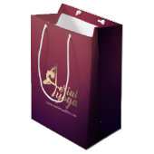 Aerial YOGA Meditation Pilates Fitness Instructor Medium Cadeauzakje (Voorkant Gekanteld)