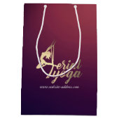 Aerial YOGA Meditation Pilates Fitness Instructor Medium Cadeauzakje (Achterkant)