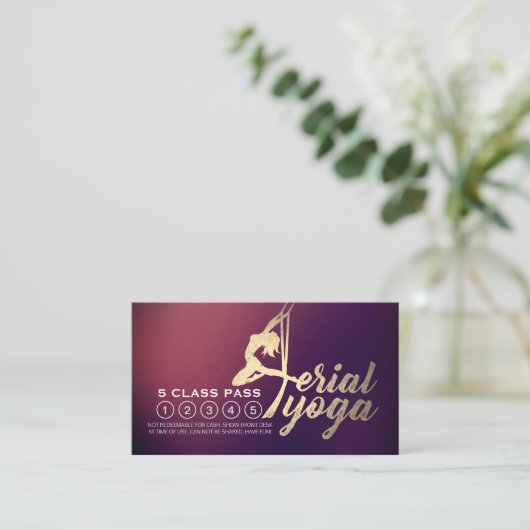 Aerial Yoga Pilates Fitness Class Pass Loyalty (Staand voorkant)