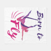 Aerial Yoga Silks Born to Fly Fleece Deken (Voorkant (Horizontaal))