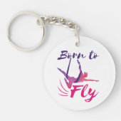 Aerial Yoga Silks Born to Fly Sleutelhanger (Voorkant)