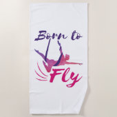 Aerial Yoga Silks Born to Fly Strandlaken (Voorkant)