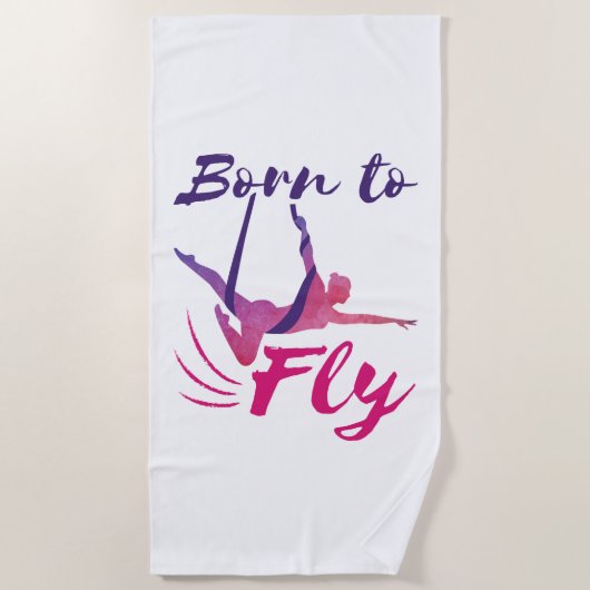 Aerial Yoga Silks Born to Fly Strandlaken (Voorkant)