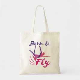 Aerial Yoga Silks Born to Fly Tote Bag
