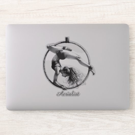 Aerialist Aerial Hoop Lyra Sticker (Computer)