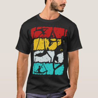 Aerialist Air Yoga Acrobatiek Vrouwen Luchtfoto T-shirt