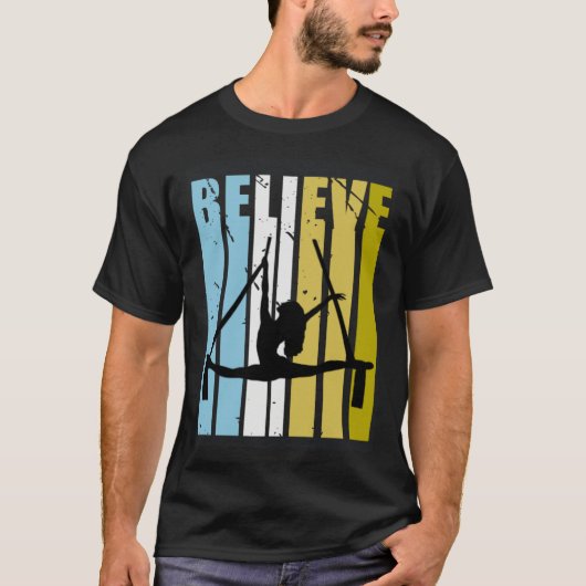 Aerialist Believe Silhouette Loves Practice Air Yo T-shirt (Voorkant)
