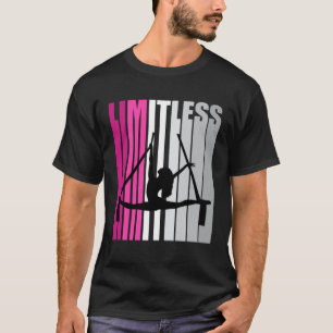 Aerialist Meisjes Roze Grenzeloze Lucht Yoga Luch T-shirt