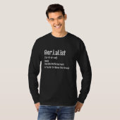 Aerialist Noun Definition Aerial Silk Yoga Acrobat T-shirt (Voorkant volledig)