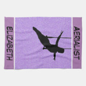 Aerialist Paars Glitter Theedoek (Horizontaal)