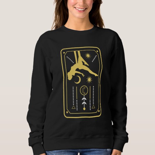 Aerialist Tarot Kaarten Luchtzijde acrobatiek Dans Trui (Voorkant)