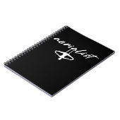 Aerialiste meisjes Aerial Yoga Silks Notitieboek (Linkerzijde)