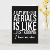 Aerials grappig sport cadeau idee kaart (Gele Bloem)