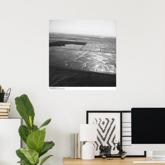 Aerials, Sacramento Valley, Rice fields, mei 1966 Poster (Thuiskantoor)