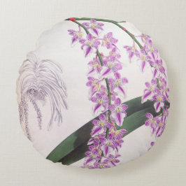 Aerides Lobbii  Lila Lindenia Orchid Rond Kussen