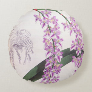 Aerides Lobbii Lila Lindenia Orchid Rond Kussen