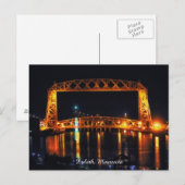 Aeriel Lift Bridge Duluth Minnesota Briefkaart (Voorkant / Achterkant)