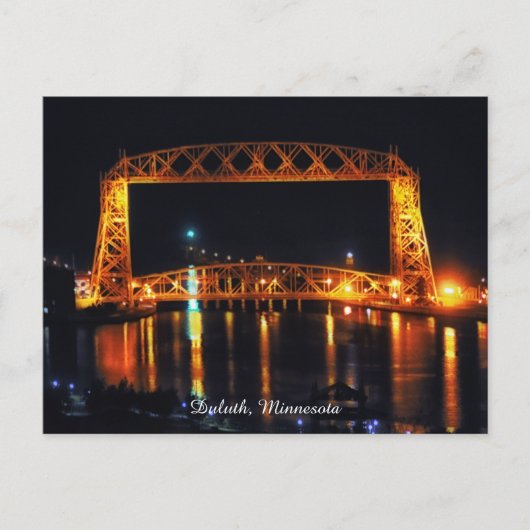 Aeriel Lift Bridge Duluth Minnesota Briefkaart (Voorkant)