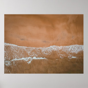 AERIEL UITZICHT VAN DE BEACH POSTER