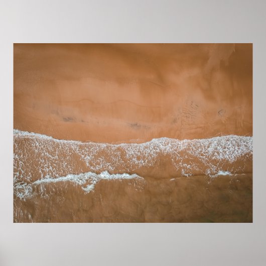 AERIEL UITZICHT VAN DE BEACH POSTER (Voorkant)