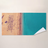 AERIËLE FOTO VAN DE SEASHORE BADHANDDOEK (Badhanddoek)