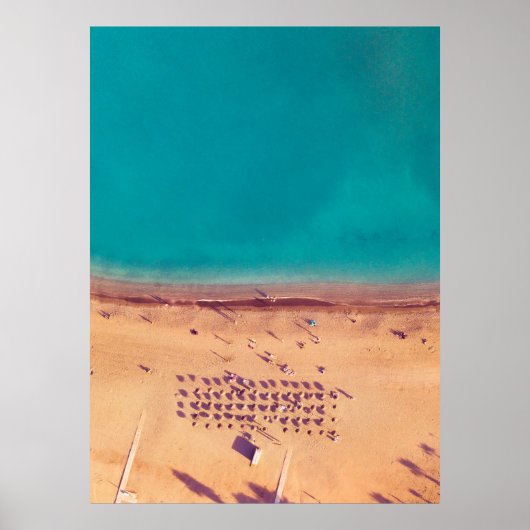 AERIËLE FOTO VAN DE SEASHORE POSTER (Voorkant)