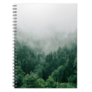 AERIËLE FOTO VAN GROENE BOMEN NOTITIEBOEK
