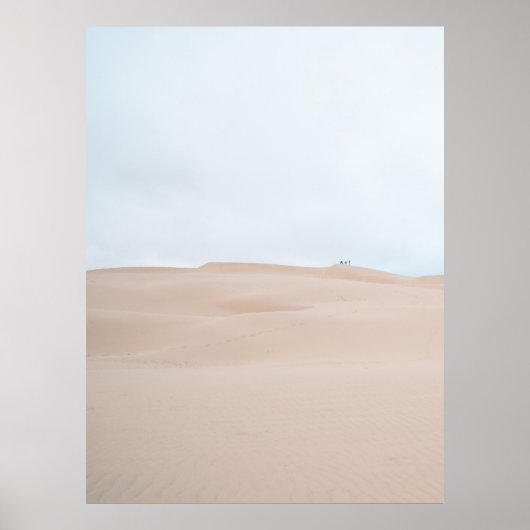 AERIËLE FOTOGRAFIE VAN DESERT POSTER (Voorkant)