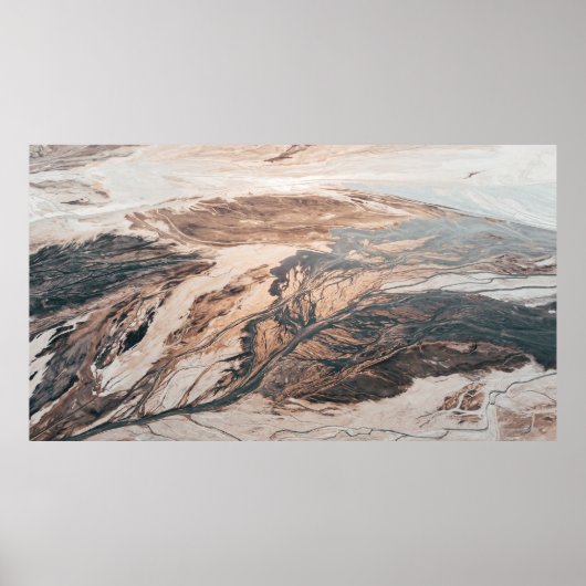 AERIËLE FOTOGRAFIE VAN ROCK MOUNTAY POSTER (Voorkant)