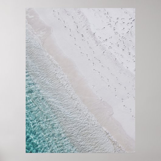 AERIËLE FOTOGRAFIE VAN WITTE ZEEKERSMER EN GROOT POSTER (Voorkant)