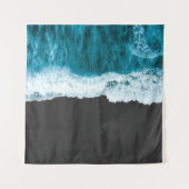 AERIËLE FOTOGRAFIE VAN ZEE WAVE WANDKLEED (Voorkant (horizontaal))