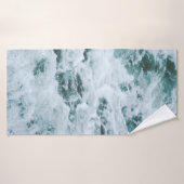 AERIËLE UITZICHT FOTOGRAFIE VAN VOLCANO DIE ONDER  BADHANDDOEK (Badhanddoek)