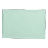 Aero blue (effen kleur) kussensloop (Achterkant)