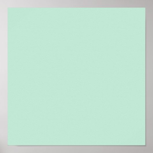 Aero blue (effen kleur) poster (Voorkant)