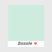 Aero blue (effen kleur) sticker (Vel)