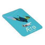 AErø, Denemarken Kaart Magneet (Rechterzijde)