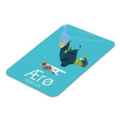 AErø, Denemarken Kaart Magneet (Linkerzijde)