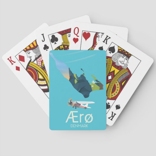 Ærø, Denemarken Reisposter kaart (Achterkant)