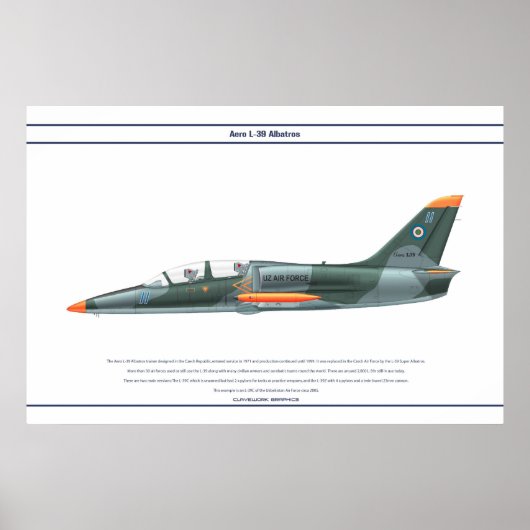 Aero L-39 Oezbekistan Poster (Voorkant)