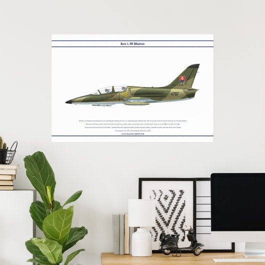 Aero L-39 Slowakije Poster (Thuiskantoor)