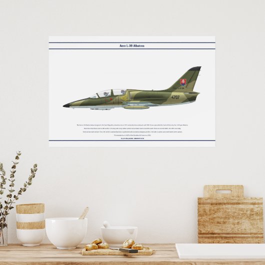 Aero L-39 Slowakije Poster (Keuken)