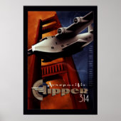  Aero pacificClipper 314 Poster (Voorkant)
