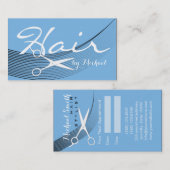 Aero Solid Hair Stylist Afspraak Afsprakenkaartje (Voorkant / Achterkant)