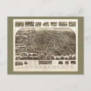 Aero Uitzicht Westerly, Rhode Island (1911) Briefkaart