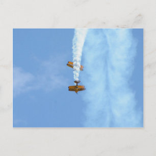 Aerobatische vleugelvliegtuigen briefkaart
