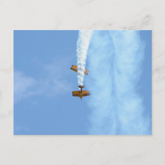 Aerobatische vleugelvliegtuigen briefkaart (Voorkant)